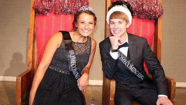 Queen and King Millie Klefsaas and Gavin Smith
