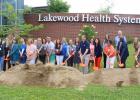 Cancer center on the way  Oncology (cancer care) providers and related medical staff were the first to dig into the dirt for the Lakewood Cancer Center, which is scheduled to start construction this year. (Photo by Mark Anderson)