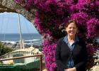 Tracey Kloeckl-Jiménez in pictured in front of the Chilean poet Pablo Neruda’s home “Isla Negra” on the Chilean Pacific Coast this past February. (Submitted photo)