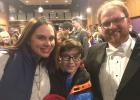Hoemberg catches up with his college classmate Kara (Schultz) Rysavy and her son. (Submitted photos)